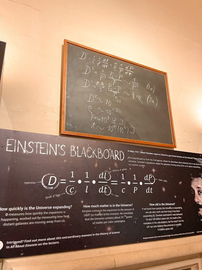History of Science Museum Oxford - quadro de Einstein